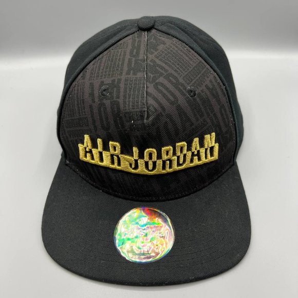 Air Jordan Hat Men Black Jumpman‎ Air Jordan Script Snap Back Cap - Picture 1 of 8